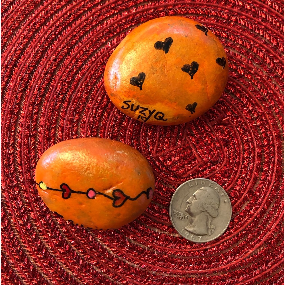 HAND PAINTED BREATHE & RELAX ROCK SET - Picture 7 of 7